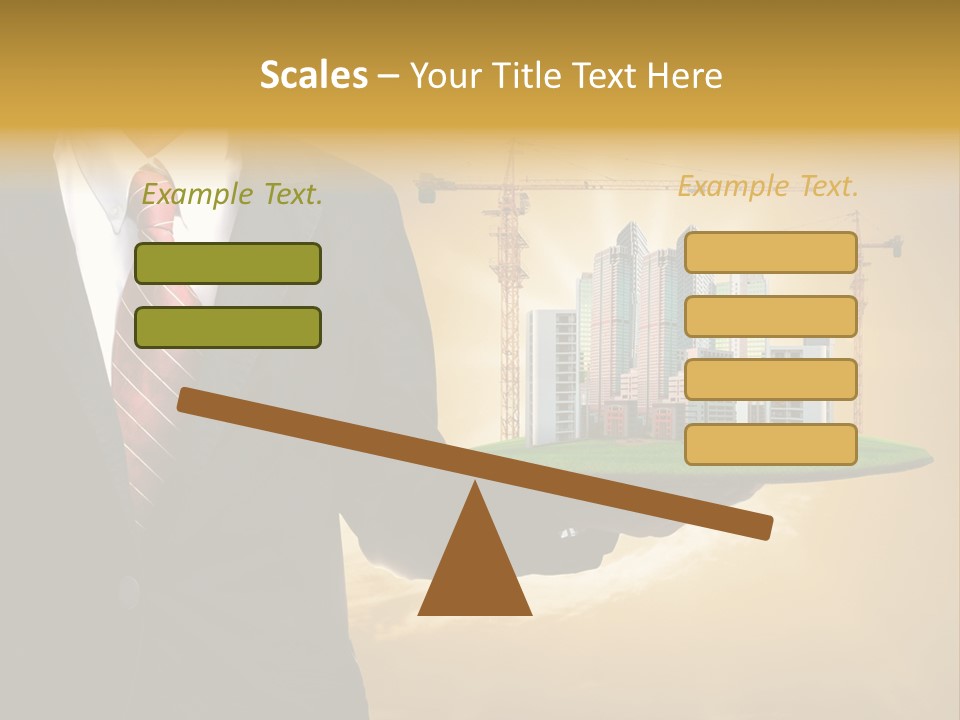 Modern Town Global PowerPoint Template