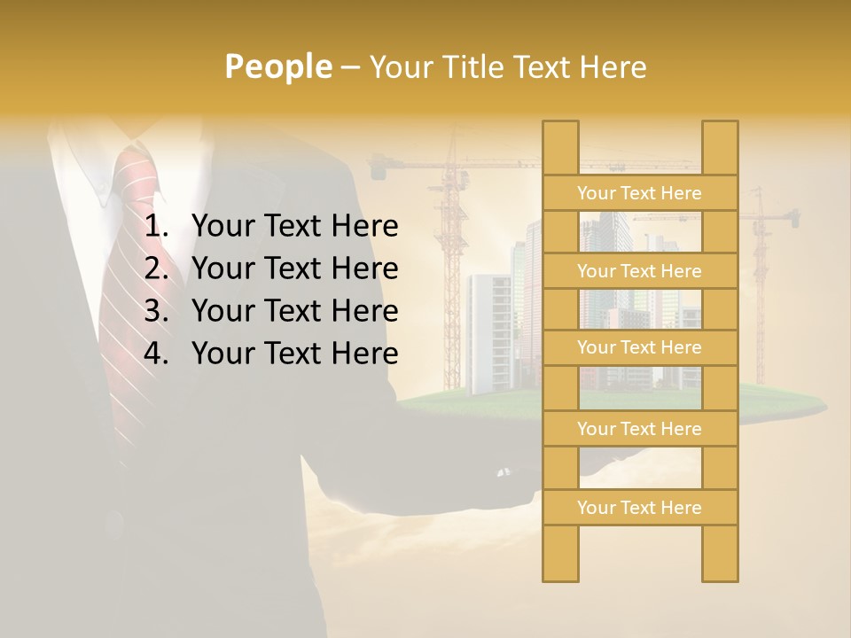 Modern Town Global PowerPoint Template