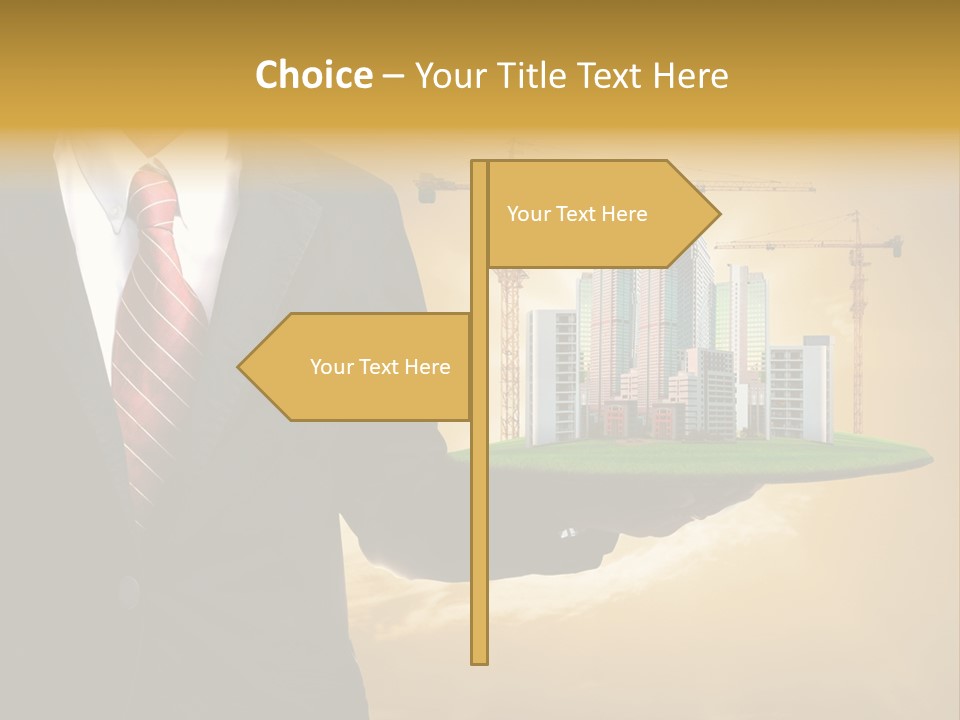 Modern Town Global PowerPoint Template