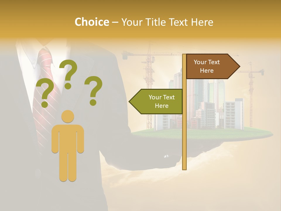 Modern Town Global PowerPoint Template