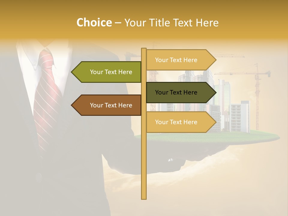 Modern Town Global PowerPoint Template