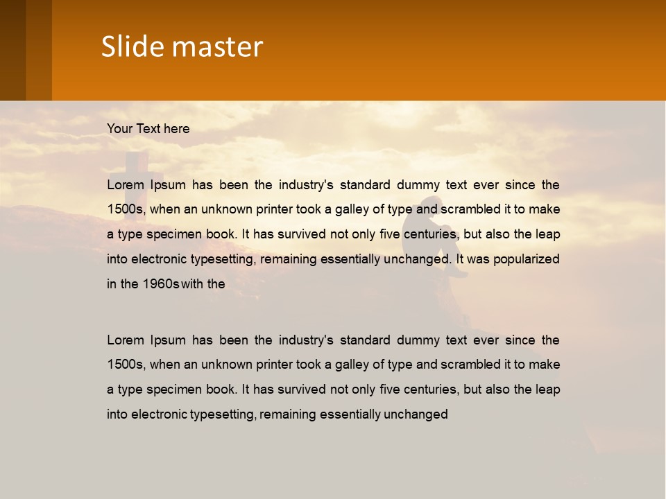 Grey Metropolis Illustration PowerPoint Template