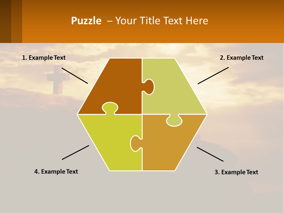 Grey Metropolis Illustration PowerPoint Template