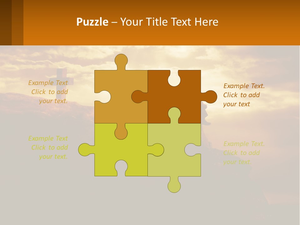 Grey Metropolis Illustration PowerPoint Template