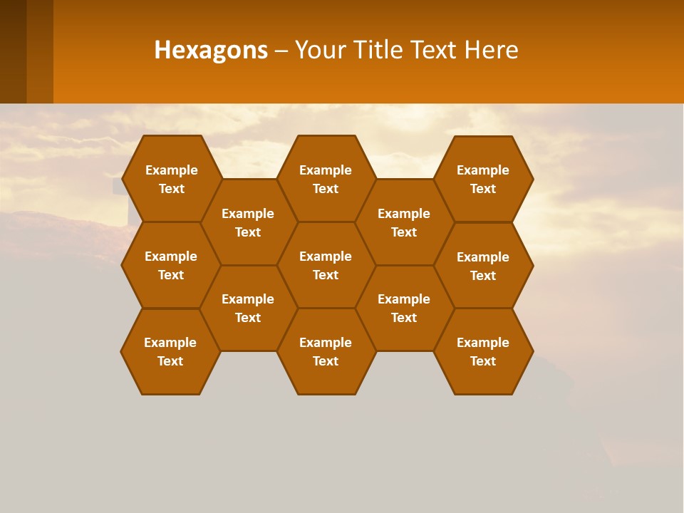 Grey Metropolis Illustration PowerPoint Template