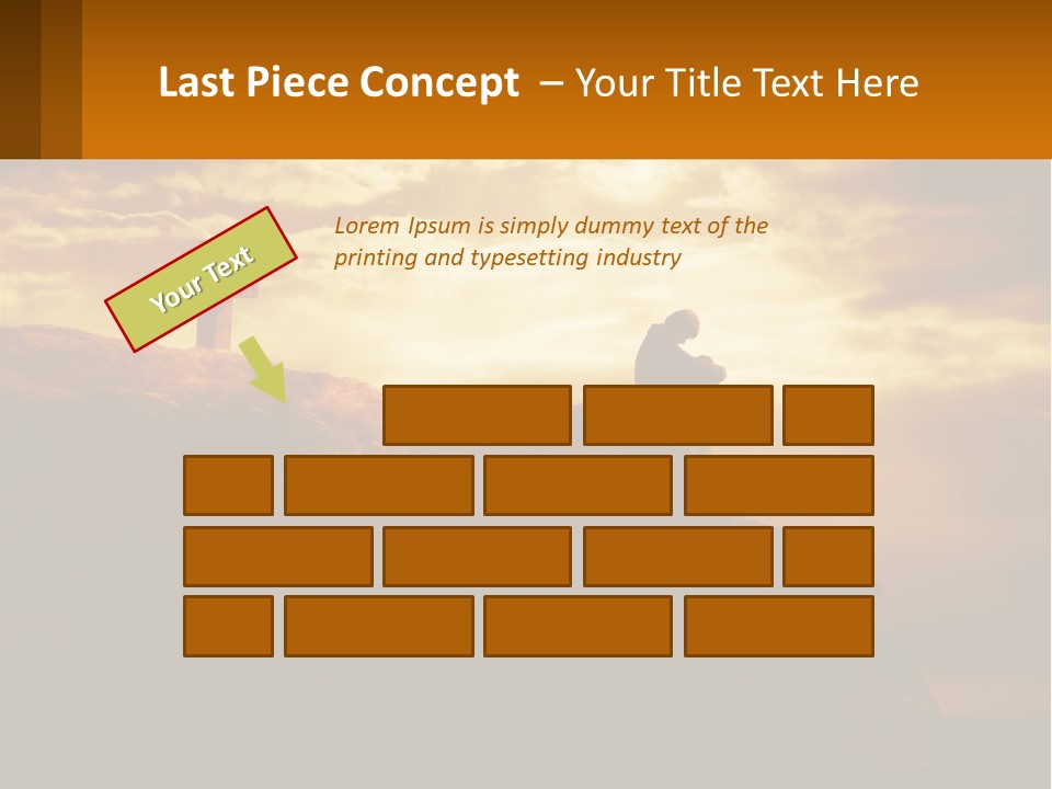 Grey Metropolis Illustration PowerPoint Template