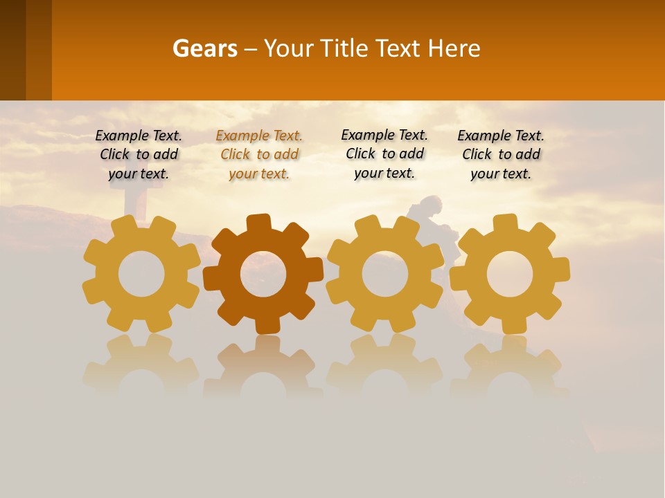 Grey Metropolis Illustration PowerPoint Template