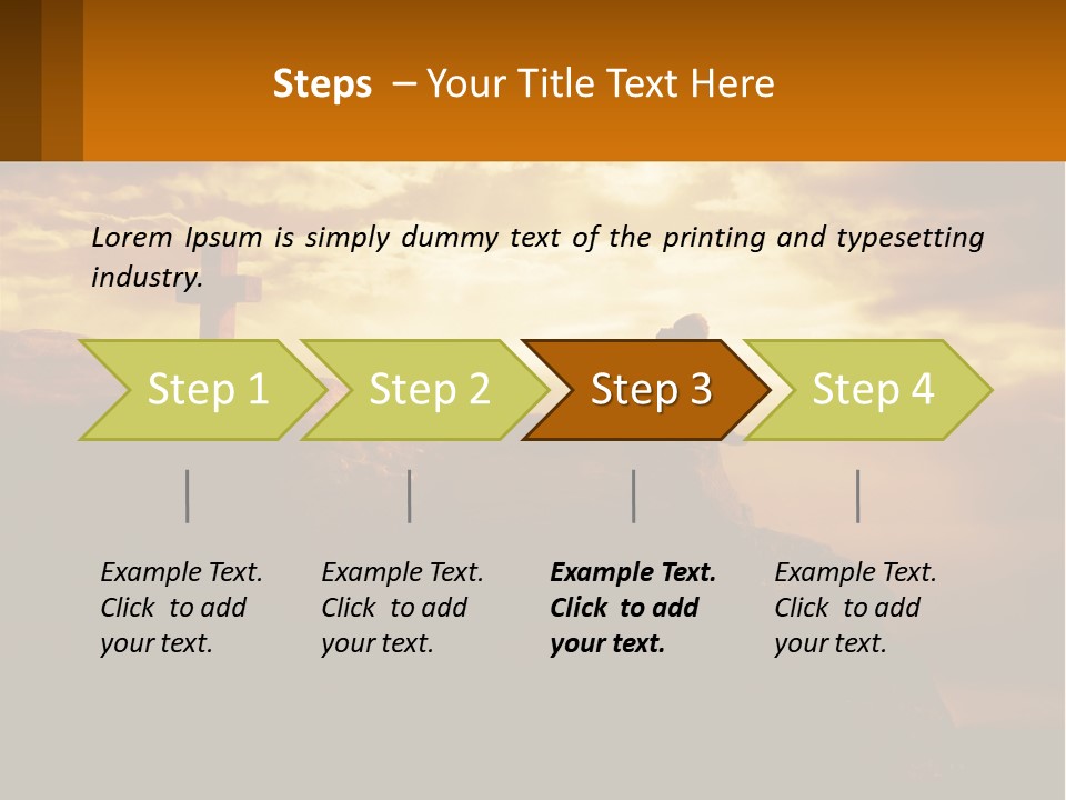 Grey Metropolis Illustration PowerPoint Template