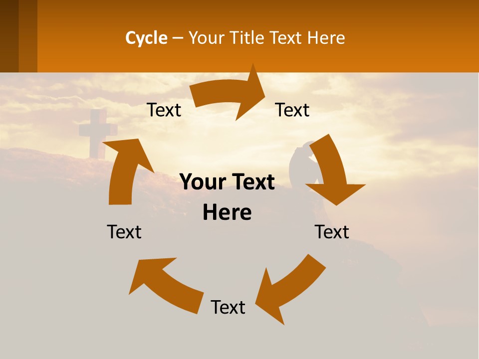 Grey Metropolis Illustration PowerPoint Template