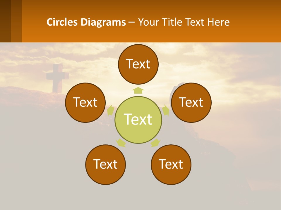 Grey Metropolis Illustration PowerPoint Template