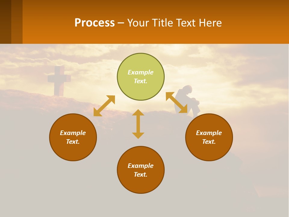 Grey Metropolis Illustration PowerPoint Template