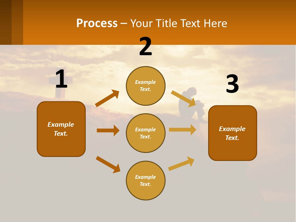 Grey Metropolis Illustration PowerPoint Template