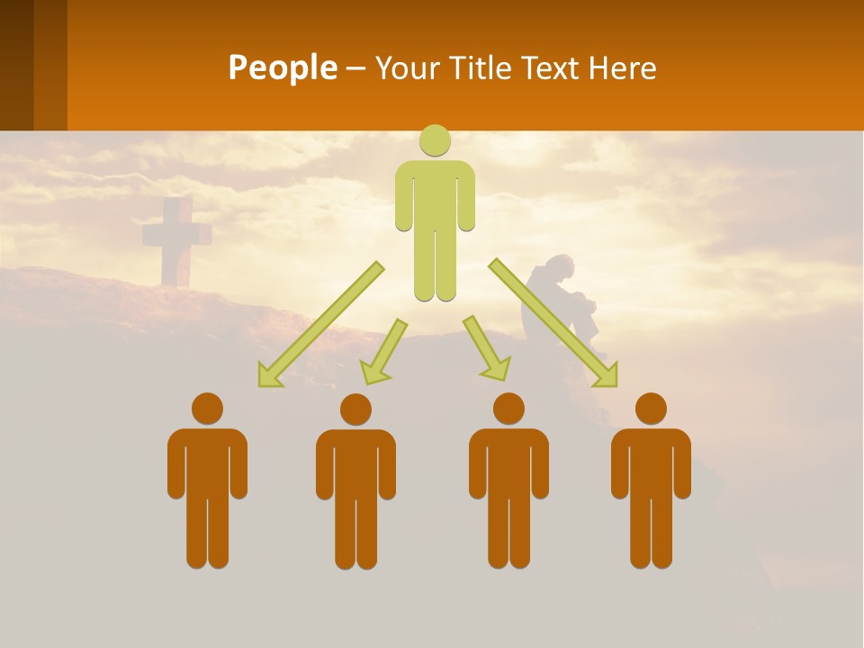 Grey Metropolis Illustration PowerPoint Template