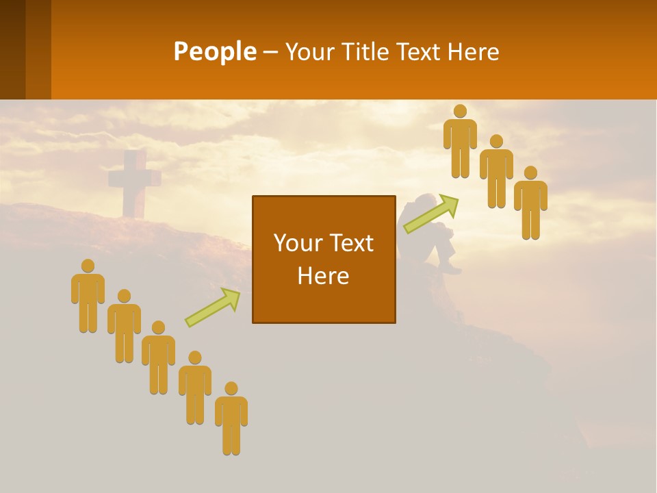 Grey Metropolis Illustration PowerPoint Template