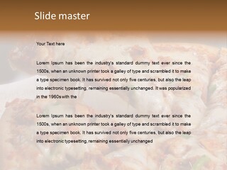 Town Illustration Black PowerPoint Template