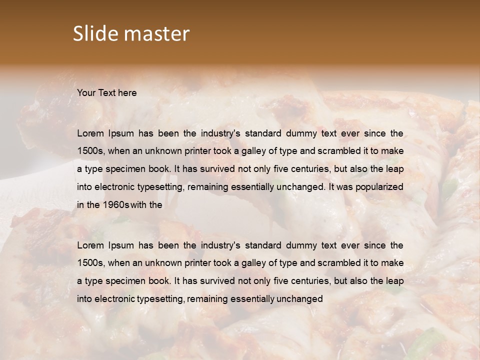 Town Illustration Black PowerPoint Template