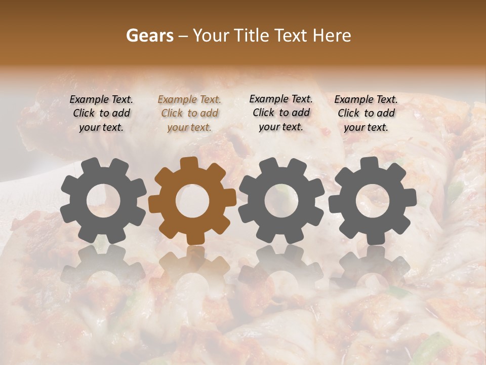 Town Illustration Black PowerPoint Template