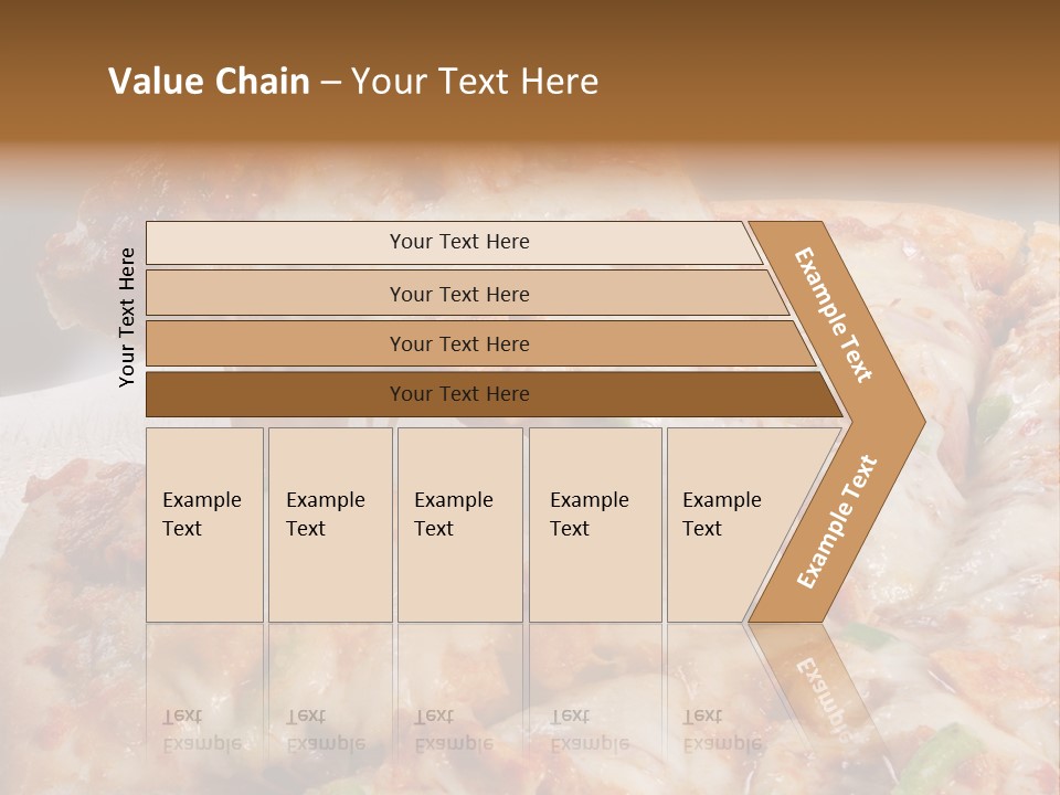 Town Illustration Black PowerPoint Template