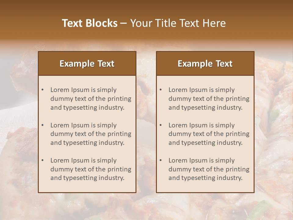 Town Illustration Black PowerPoint Template