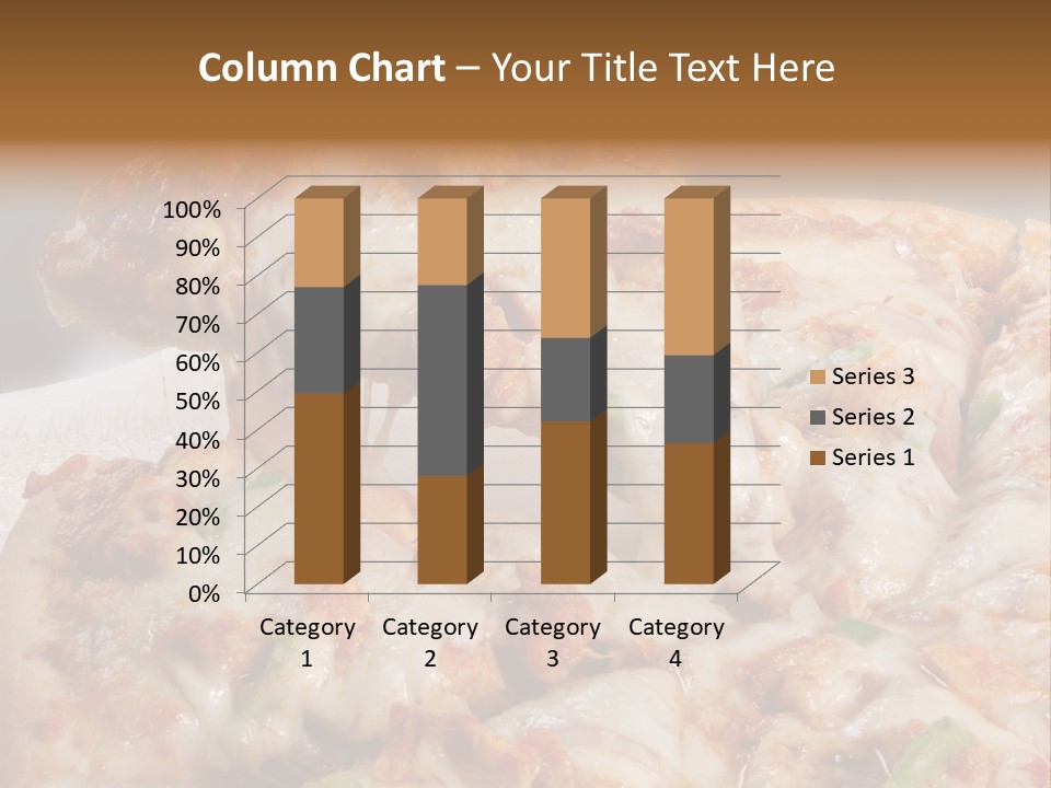 Town Illustration Black PowerPoint Template