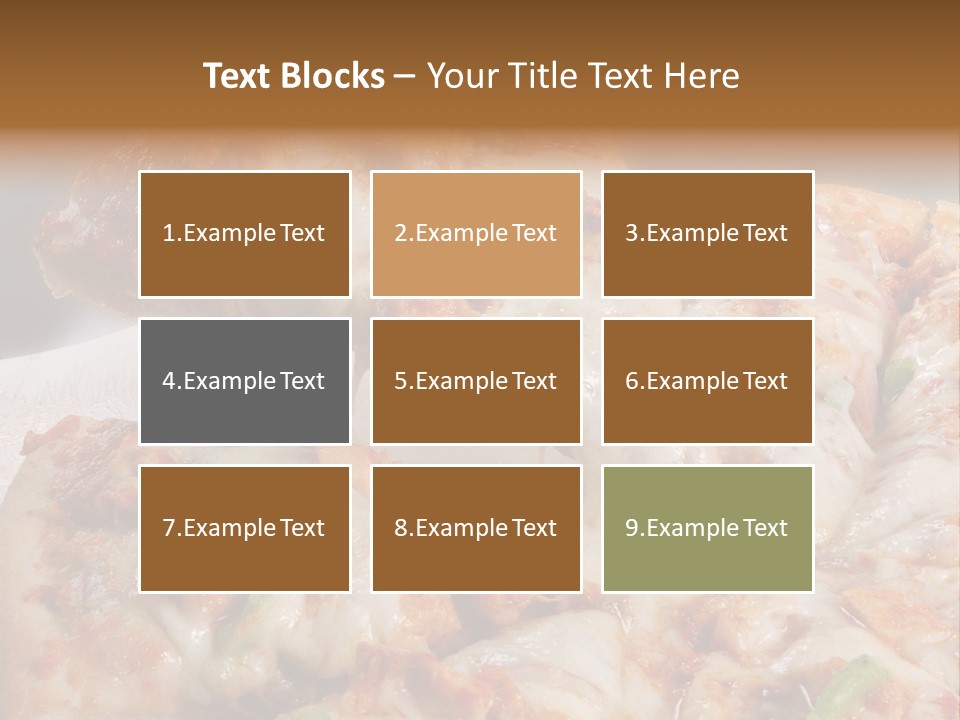 Town Illustration Black PowerPoint Template