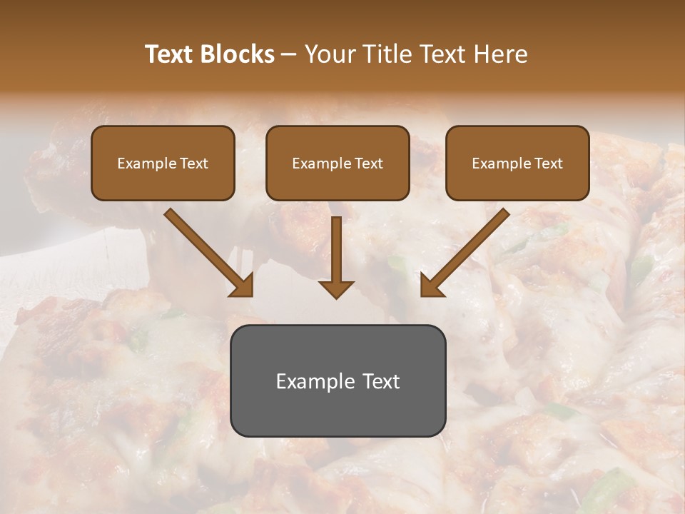 Town Illustration Black PowerPoint Template