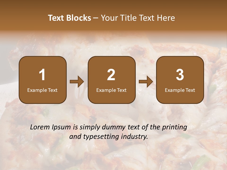 Town Illustration Black PowerPoint Template