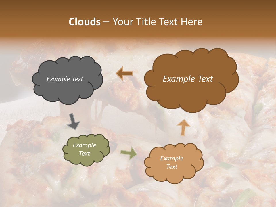 Town Illustration Black PowerPoint Template