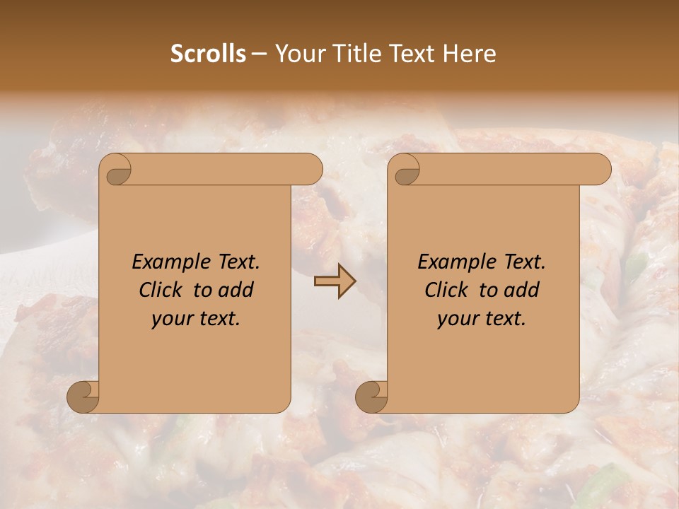 Town Illustration Black PowerPoint Template