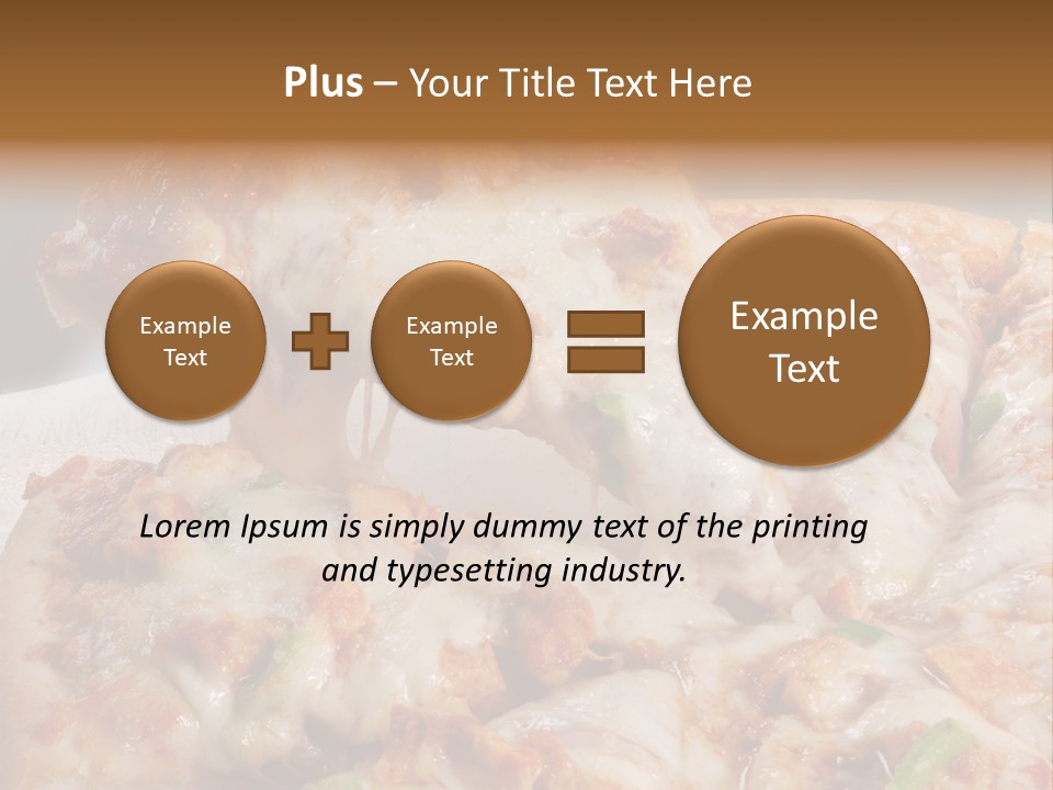 Town Illustration Black PowerPoint Template