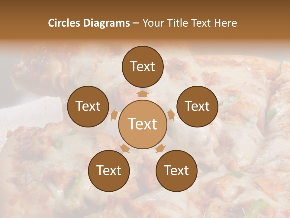 Town Illustration Black PowerPoint Template