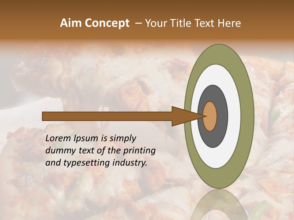 Town Illustration Black PowerPoint Template