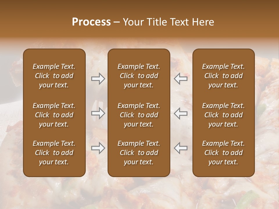 Town Illustration Black PowerPoint Template