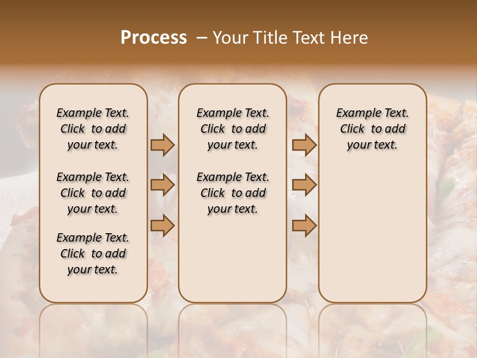 Town Illustration Black PowerPoint Template