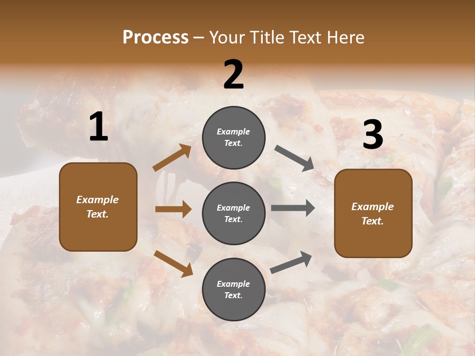 Town Illustration Black PowerPoint Template