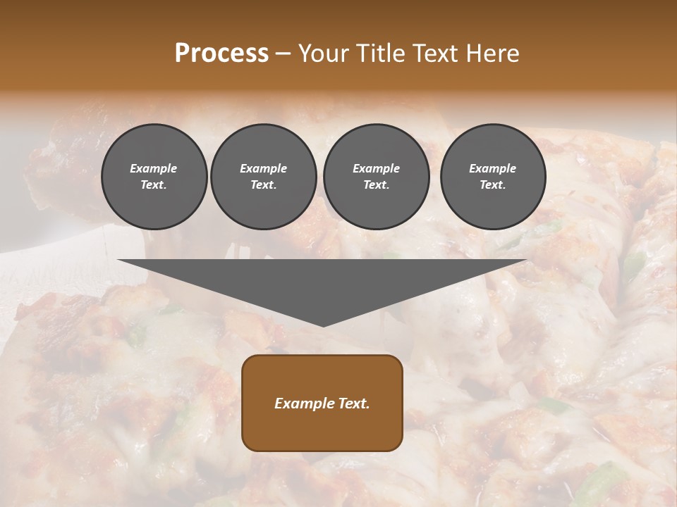 Town Illustration Black PowerPoint Template
