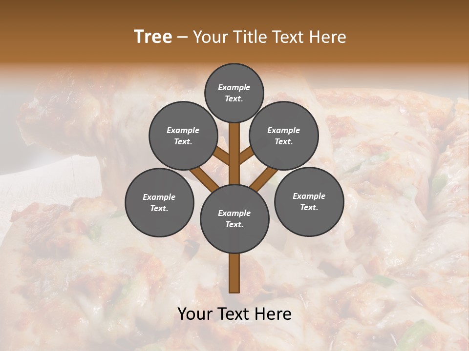 Town Illustration Black PowerPoint Template