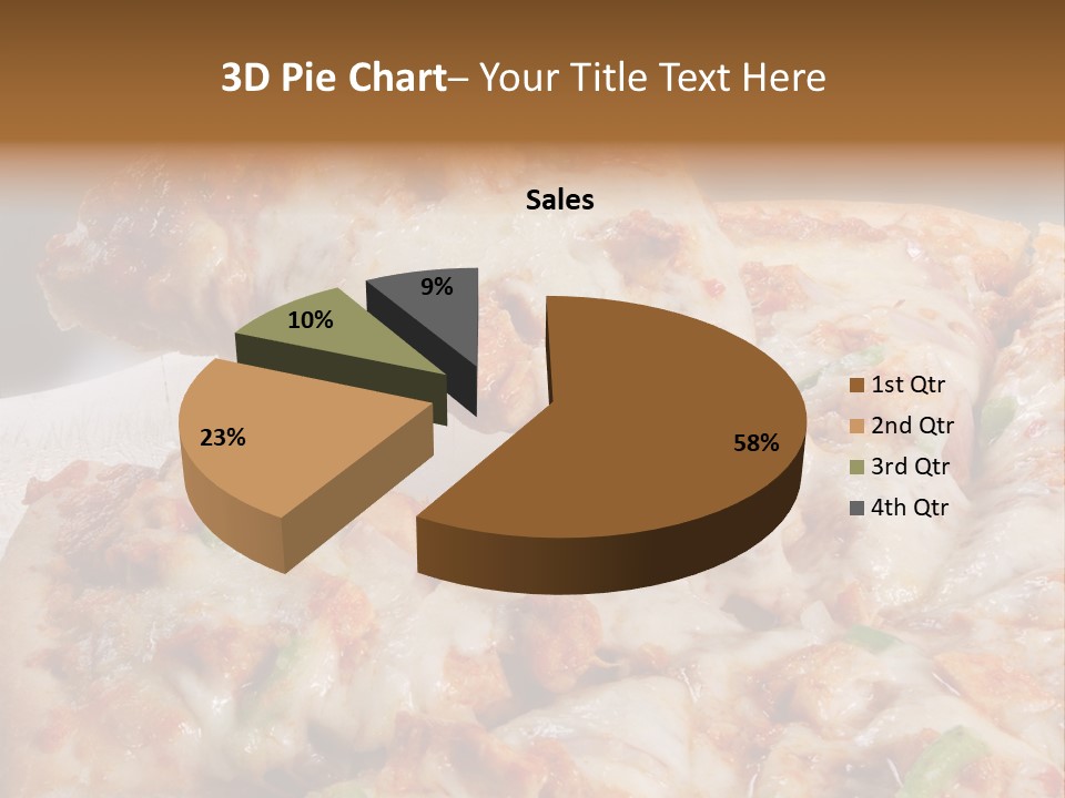 Town Illustration Black PowerPoint Template