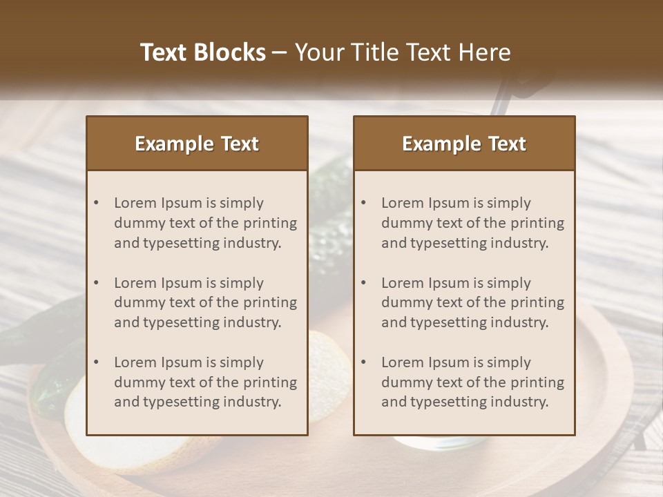 Urban Downtown Illustration PowerPoint Template