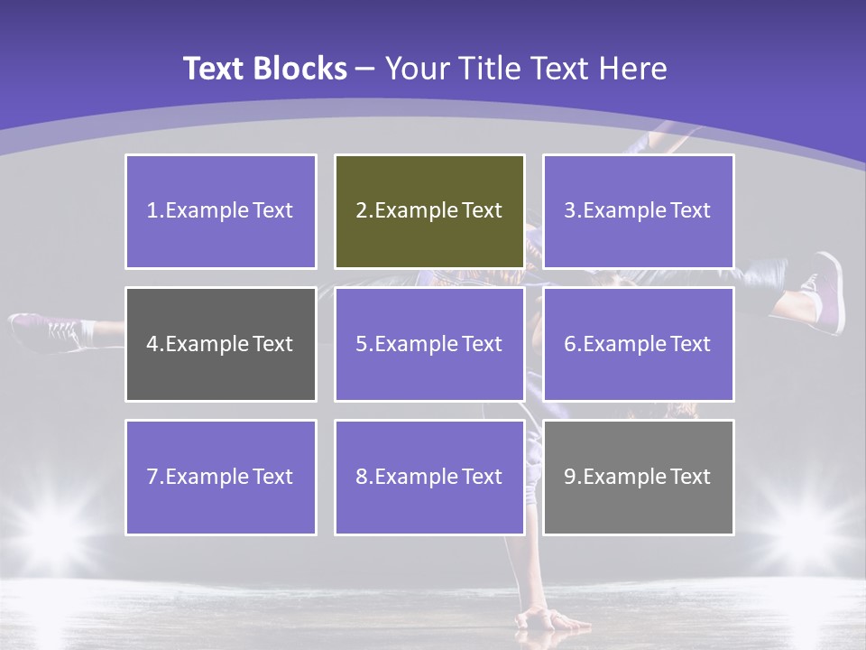 Square Shape Abstract PowerPoint Template
