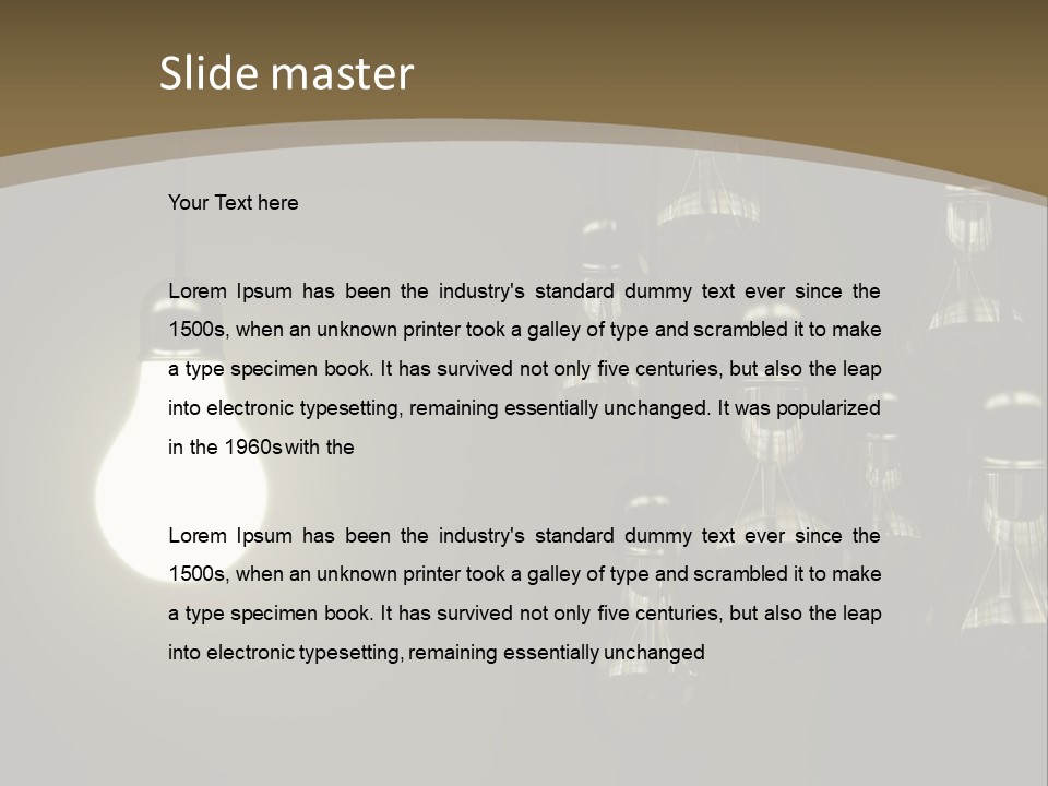 View Town Downtown PowerPoint Template