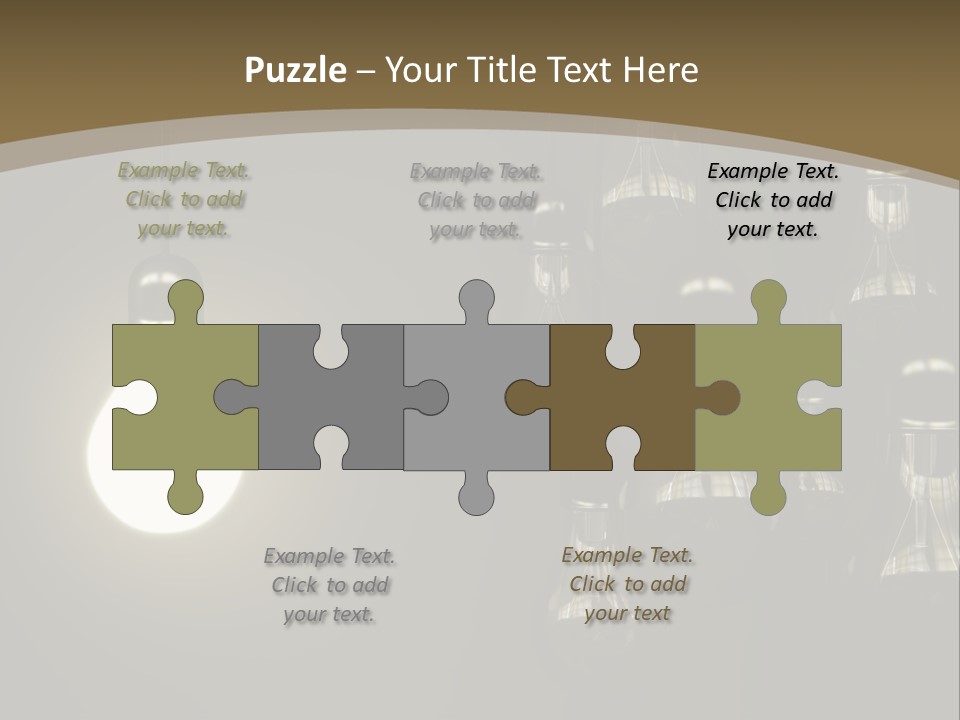 View Town Downtown PowerPoint Template