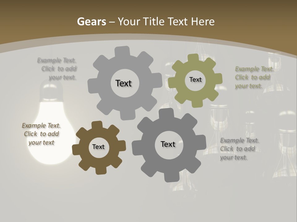 View Town Downtown PowerPoint Template