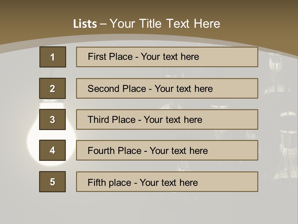 View Town Downtown PowerPoint Template