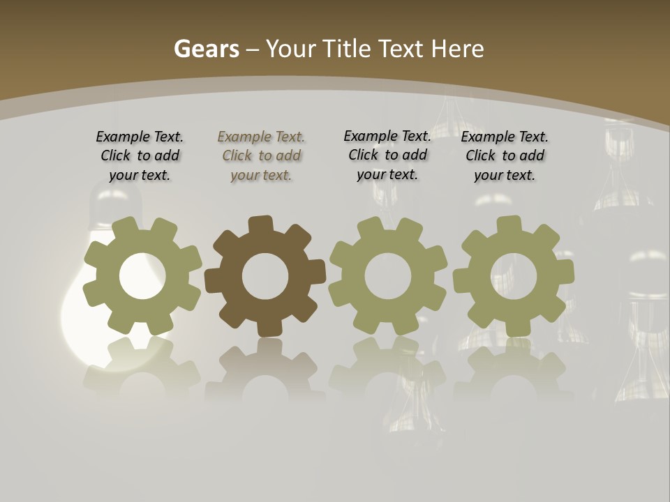 View Town Downtown PowerPoint Template