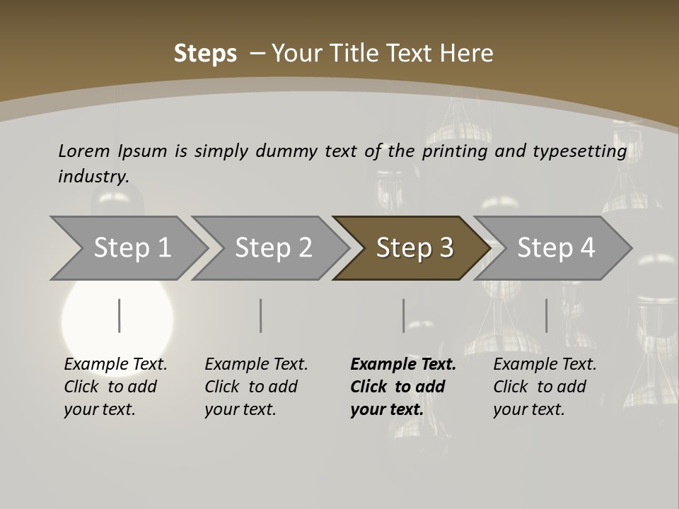 View Town Downtown PowerPoint Template