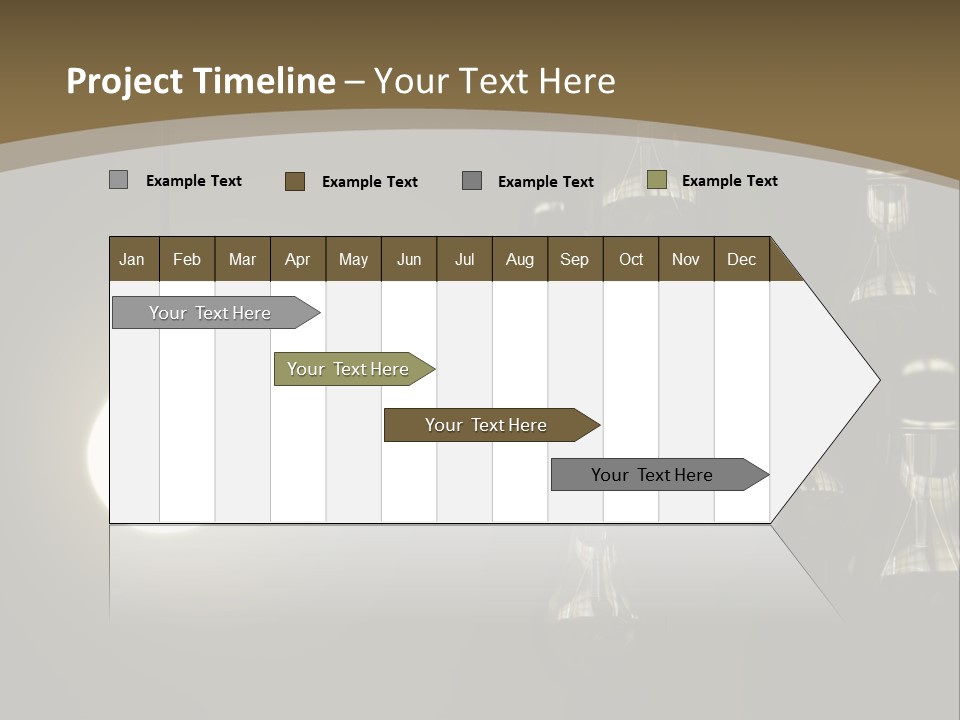 View Town Downtown PowerPoint Template
