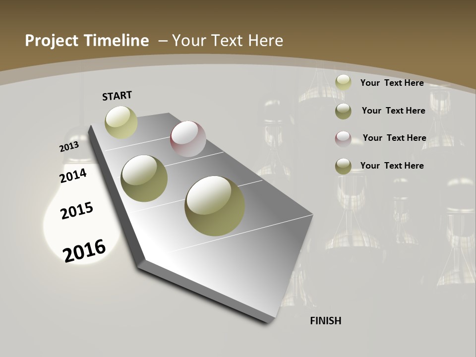 View Town Downtown PowerPoint Template