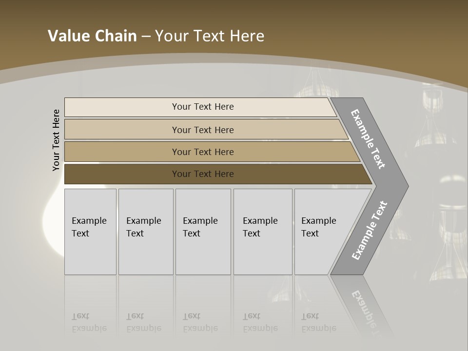 View Town Downtown PowerPoint Template