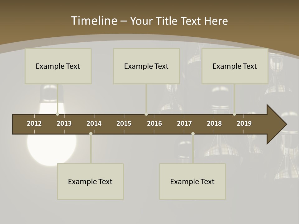 View Town Downtown PowerPoint Template